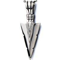 Mens Jewellery สแตนเลส Arrowhead จี้สร้อยคอผู้ชาย Vintage Punk ขัดโซ่สำหรับเครื่องประดับผู้ชาย Hombre