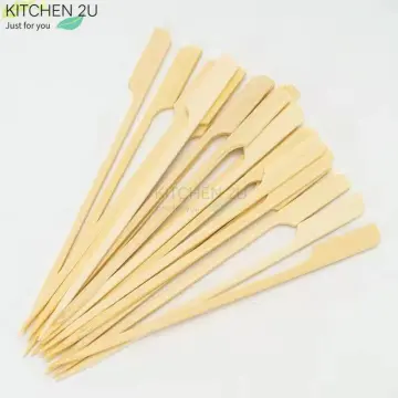 90pcs Bamboo Stick Food Grade Bamboo Skewer Sticks Disposable