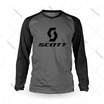 Scott Jersey Motorsports Speed Surrender, MTB Mountain Bike Wear-Resistant Sweatshirt, Moisture-Absorbing Casual Running Wear