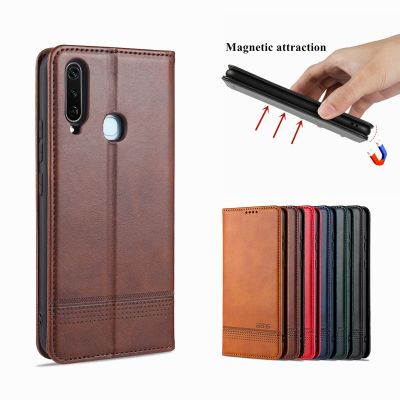 Luxury magnetic attraction case for Vivo Y17 Y3 Y3s U3X U10 Y15 Y12 simplicity phone cover wallet case card slots quality AZNS