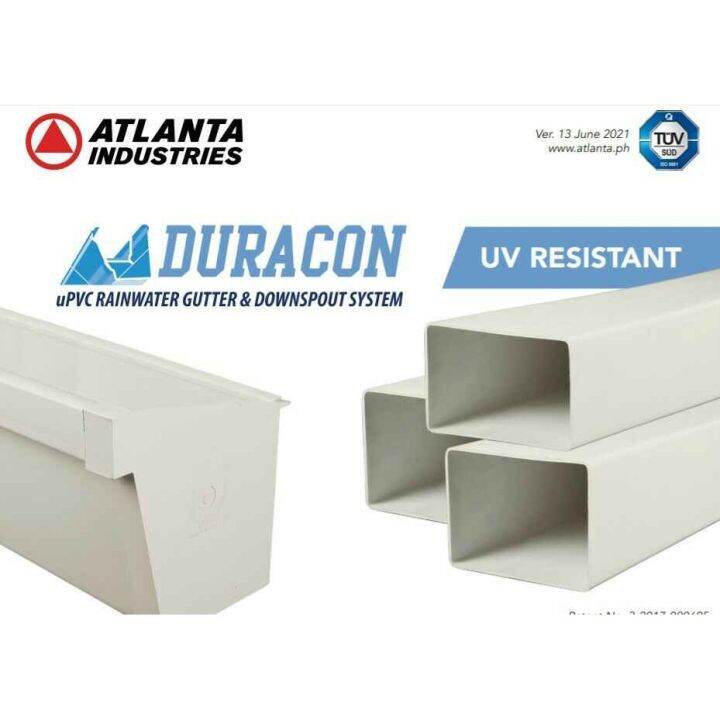 Atlanta Duracon gutter downspout and fittings 2.5x4 and 3x4 sold per