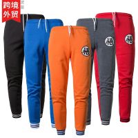 [COD] Foreign Trade Pants Cross-border Mens Trousers Elastic Waist Anime Wu Print Jogging Sweatpants