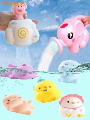 Baby a bath toy baby elephant play water sprinkle sprinklers nose children artifact female boy