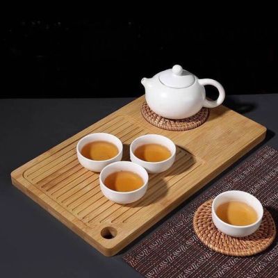ถาดไม้รองน้ำชา ถาดรองน้ำชา ถาดเสริฟ์น้ำชา ถาดน้ำชา ถาดใส่น้ำชา ถาดรองชุดถ้วยน้ำชา 🎯🎯สินค้าพร้อมส่ง🎯🎯