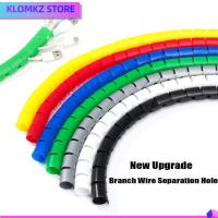 KLOMKZ ปลอกหุ้มสายไฟ Wrap Tube สารหน่วงไฟ ตัวป้องกันสายไฟ ป้องกันท่อ Line Organizer Spiral Wire Organizer