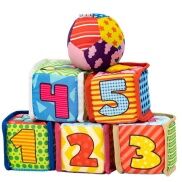 Bộ 5 Hình khối xúc xắc đa tương tác Kèm Bóng vải cho bé Lalala Baby FARM