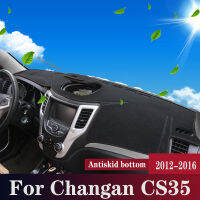 แผงควบคุมรถปกจ้า Pad สำหรับ Changan CS35 2012-2016 CS35พลัส2018-2022 Dashmat สีอาทิตย์ตราสารพรมป้องกัน