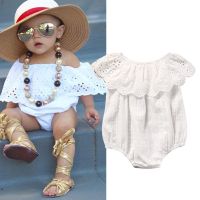 COD ❦ The Outline Shop27dgsd6gfd Summer Newborn Baby Girl White Lace Romper Floral Infant