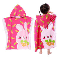 MILANDO Kid Children Cartoon Towel Bath Towel Hoodie Hood Up Bathrobe Cotton Towel Tuala 浴巾浴袍 (Type 1)