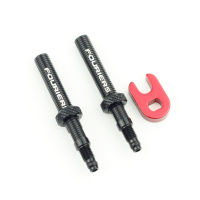 Fouriers CNC Alloy Tubeless Presta Valve Extension Extender พร้อมน็อต40มม. 60มม. ถอดออกได้