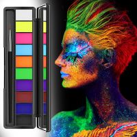 Acrylic Gloss Gel Medium Professionals Rainbow Face Paint Kit Colorful Water Based Body Paint Strokes Painting Party Supplies Cups  Mugs Saucers