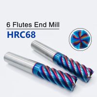 เครื่องมือตัด CNC เหล็กกัดทังสเตนคาร์ไบด์อัลลอย4 5 6 8 10 10 12มม. ปลายคาร์ไบด์ HRC65ดอกกัด6