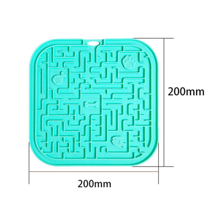 เบาะอาหารช้าเสื่อรองอาหารสัตว์แผ่นแบบดูดติดแบบยืดหยุ่นสำหรับสัตว์เลี้ยงแผ่นซิลิโคนสำหรับเลียสำหรับสุนัขและแมวทำความสะอาดง่ายการออกแบบป้องกันสำลักที่สมบูรณ์แบบสำหรับการให้อาหารช้าที่ชื่นชอบ