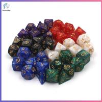 BENNETTGC 7Pcs/set 7-Die ลูกเต๋า DND เกมตาราง D4 D6 D8 D10 D12 D20 ลูกเต๋าหลายด้าน หลายเหลี่ยมเพชรพลอย เกมปาร์ตี้ปาร์ตี้ ลูกเต๋าเกม TRPG DND