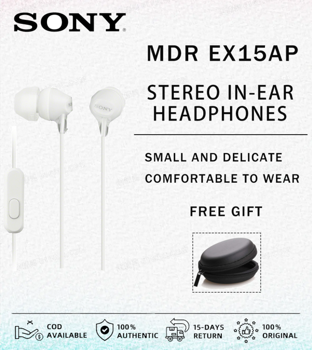 sony-mdr-ex15ap-mdr-ex255ap-หูฟังแบบเสียบหูหูฟัง-sony-พร้อมไมโครโฟน