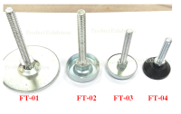 ขาปรับระดับ ฐานกลม เกลียว 3/8 x 2-1/2"หรือ เกลียว 5/16x1-1/2" จำนวน 4 ชิ้น