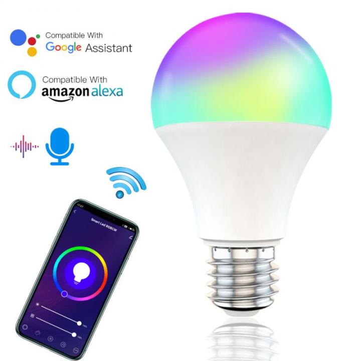 cod-lan84-หลอดไฟ-smart-led-ไวไฟ9w-110v-220v-โคมไฟ-led-ทำงานร่วมกับ-alexa-google-home-tuya-smart-life-app-ควบคุม-rgb-cw-ww-หลอดไฟ