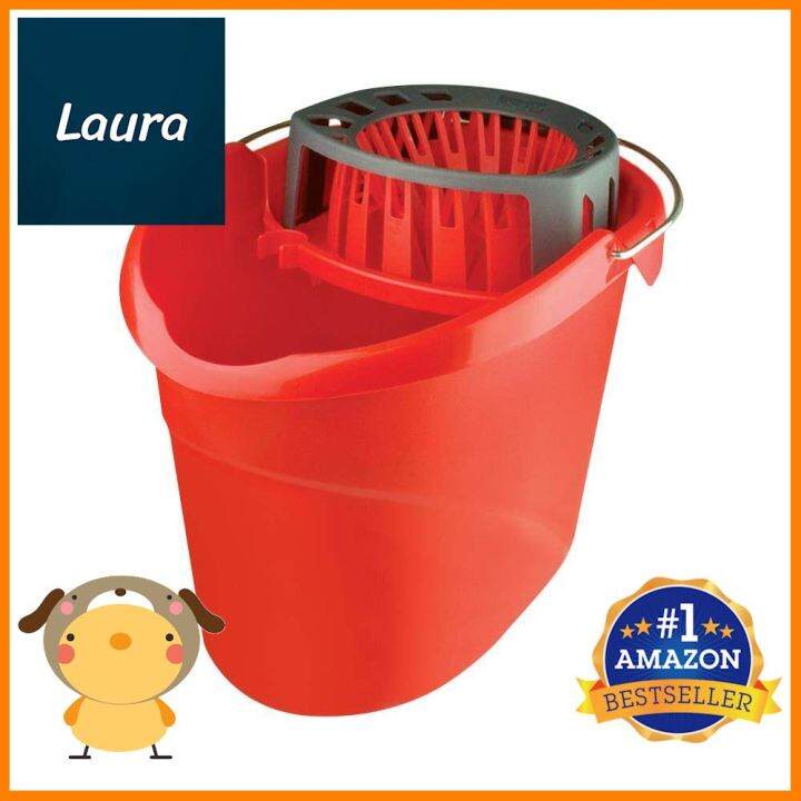 Vileda Super Mocio Mop Bucket With Wirnger Vileda Super Mocio Red