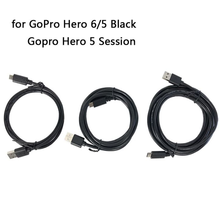 สำหรับ-gopro-hero-8-7-6-5ชาร์จ-usb-สายเคเบิลเซสชัน-hero5-type-c-สาย-usb-ซิงค์ข้อมูล-go-pro-action-อุปกรณ์เสริมสำหรับกล้องกีฬา