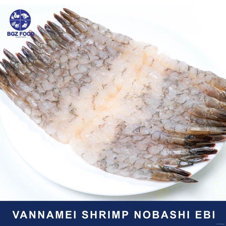 【The blue sky】BGZ FOOD VANNAMEI SHRIMP NOBASHI EBI (PER PACK) FJYf