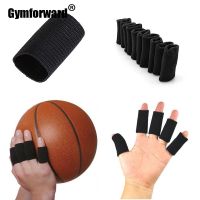 10Pcs Basketball Elastic Finger Protector Stretchy Finger Brace Surport Wrap Fitness Arthritis Band Guard Elastic Sports Aid