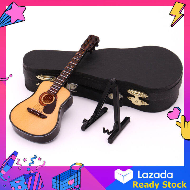 Mini Full Angle Folk Guitar Guitar Miniature Model Wooden Mini Musical