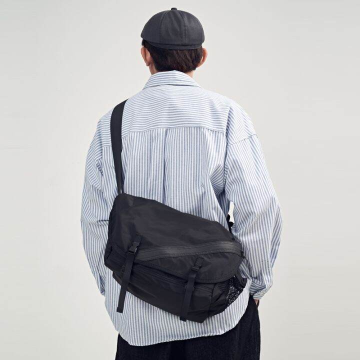 muji MUJI The new 2022 single shoulder slope bag men's popular logo ...