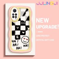 Jlingji เคสสำหรับ Xiaomi Redmi Note 11 Pro Note 5G 11e Pro เคสสีดำสีขาวสี่เหลี่ยมลายคลื่นคอลอร์ TPU ใสนุ่มเคสมือถือกันกระแทกที่มีความแม่นยำทนต่อการสึกหรอซิลิกาเจลฝาครอบป้องกัน