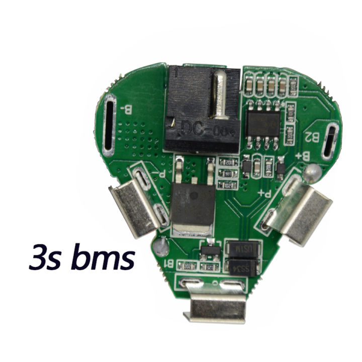 bms-3วินาที12โวลต์-dc-เครื่องมือไฟฟ้า-li-ion-คณะกรรมการป้องกันแบตเตอรี่-bms-วงจร18650ผู้ถือ3เซลล์แพ็คสำหรับมือลิเธียมเจาะ-pcb