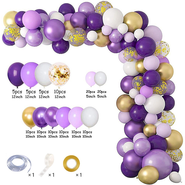 128pcs-purple-chrome-metallic-balloon-garlands-arch-boy-or-girl-baby-shower-ballons-gender-reveal-party-birthday-wedding-decora