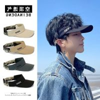 COD tjjs079 Prevent bask in summer sunshade cap child men empty hat防晒鸭舌帽子男士夏季遮阳空顶帽户外跑步女显瘦四季通用太阳帽4.7