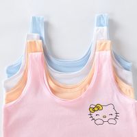 8-13 Years Girls Training Puberty Cotton Girl Clothes Camisole Breathable Teenagers Underwear Sweet Vest Soft