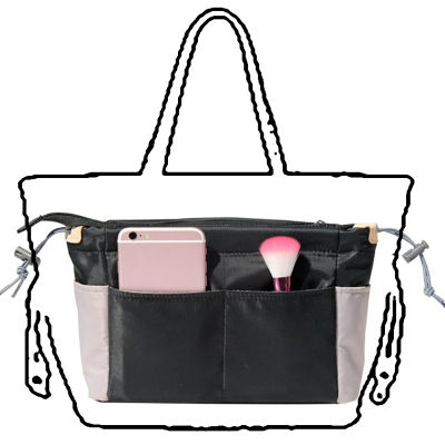 กระเป๋าถือจัดระเบียบเครื่องสำอางของผู้หญิง,กระเป๋าใส่ของไนล่อนสำหรับเดินทางกระเป๋าเครื่องสำอางมีผ้าซับใน