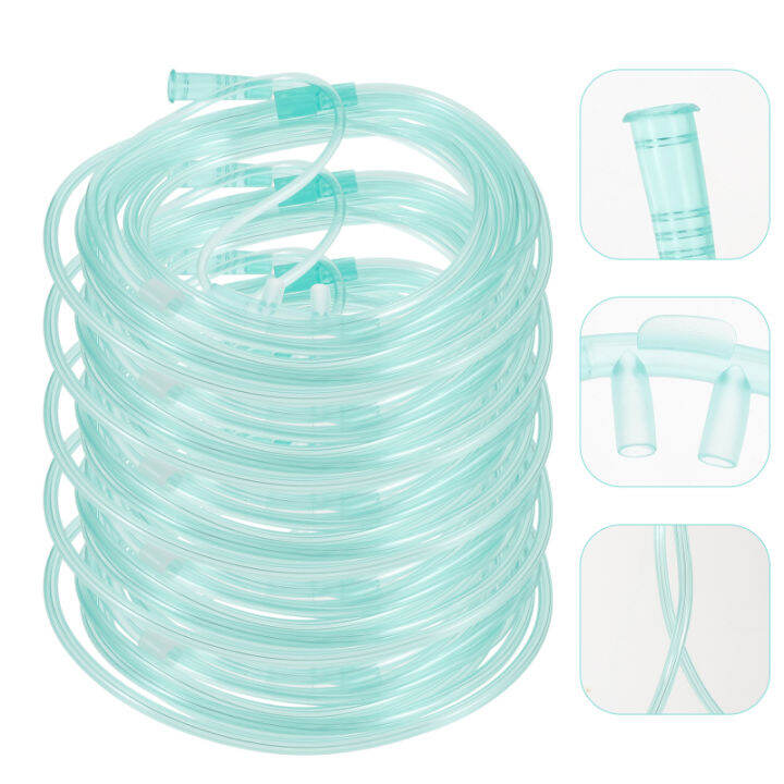 Randyorke 5Pcs Clear Portable Safety Disposable Oxygen Tubing Portable ...