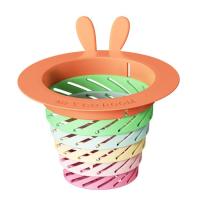 Sink Drain Strainer Telescopic Colorful Sink Strainer for Kitchen Large Capacity Easy Installation Household Gadgets with Bunny Ear Handle for Restaurant Hostel Bathroom thrifty