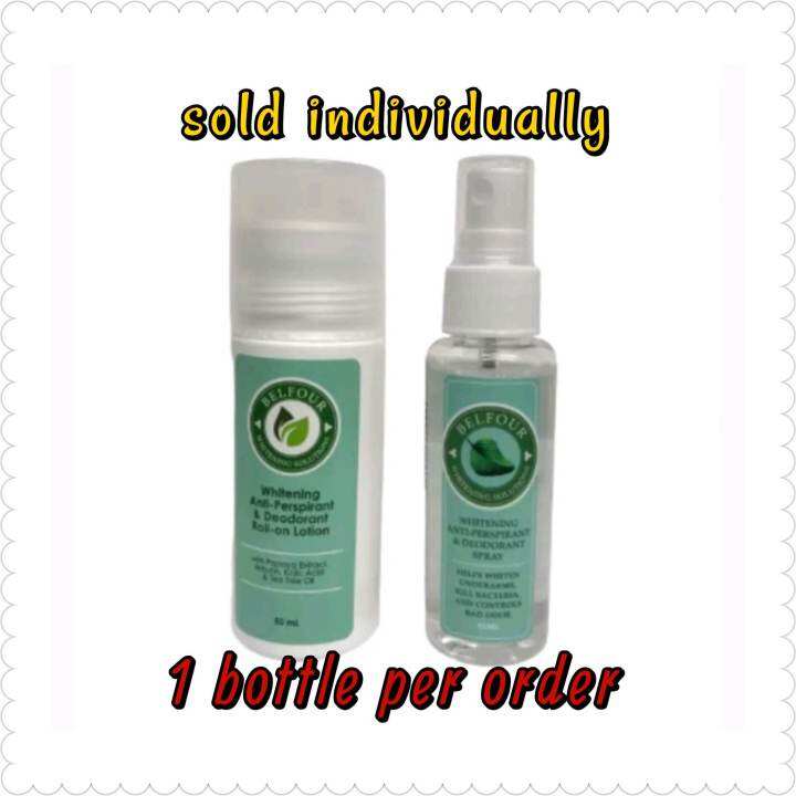 BELFOUR Whitening AntiPerspirant and Deodorant ( Spray 50ml / RollOn