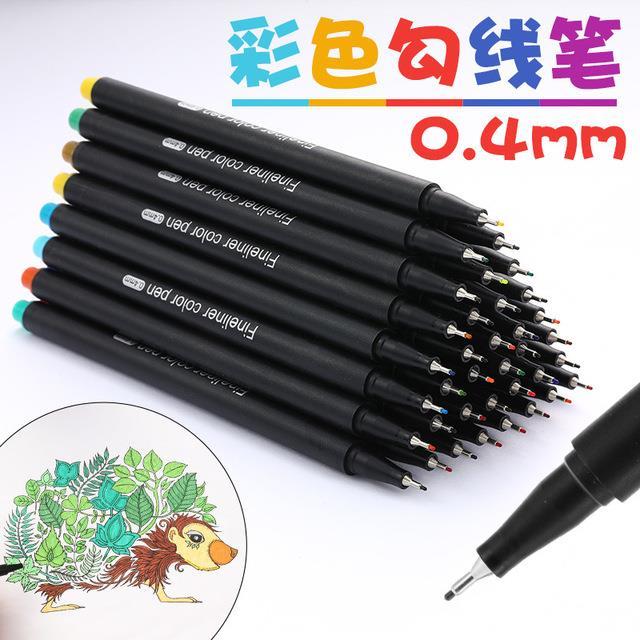 1set-multi-color-marker-pen-colorful-neutral-permanent-fineliner-markers-set-pens-for-school-office-set-ink-pen-art-supplies