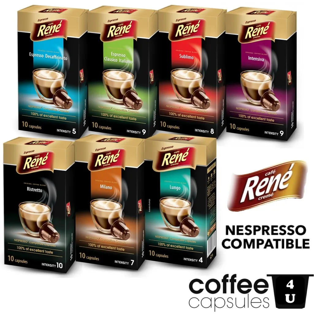 afbrudt Republik sang CC4U] RENE Nespresso Compatible Capsules - Variety | Lazada