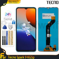 Beyondwolf จอแอลซีดี6.6นิ้วของแท้สำหรับ Tecno Spark 9 KG5p แผงหน้าจอทัชสกรีนจอแสดงผล LCD แบบสัมผัสหน้าจอแอลซีดีสำหรับ Tecno Spark 9 KG5P