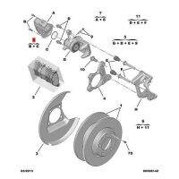 Rear Wheel Brake Emergency Caliper Motor Actuator 1617535580 for Peugeot 308 T9 4008 P84 5008 II Citroen C4 2013-2021 Replacement Accessories