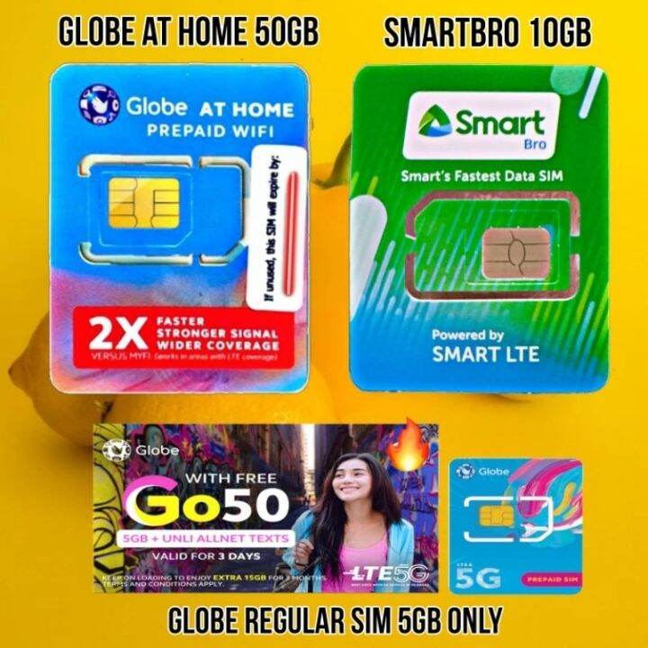 ♾️LOWEST PRICE♾️ GLOBE AT HOME PREPAID WIFI SIM CARD / PLDT | Lazada PH