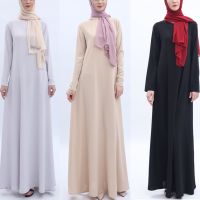 มุสลิม Abaya ธรรมดา Jubah อาหรับแฟชั่น Maxi ชุดมุสลิม Abaya Jubah