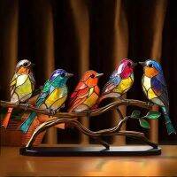 1 Piece Home Desktop Living Room Wine Cabinet Office Colorful Exquisite Birds Series Ornaments Crafts High Guality Easy To Use