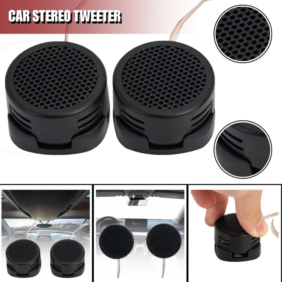 Black 500W Small Car Round Speaker Audio Stereo Super Power Loud
