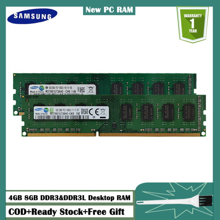 pc-ram-ใหม่-samsung-4gb-8gb-1600mhz-1333mhz-1066mhz-หน่วยความจำ-ddr3-ddr3l-และรองรับ-amd-รองรับปลั๊ก-n-play-หน่วยความจำเกมที่ถูกที่สุดสำหรับเดสก์ท็อปหน่วยความจำสำหรับเล่นเกมที่ดีที่สุดสำหรับกราฟิกระดั