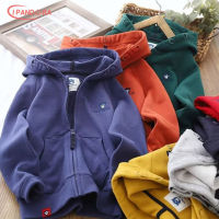 IP เสื้อโค้ทเด็กผู้ชายขนาดกลางและใหญ่เสื้อกันหนาวเด็ก Cardigans Baju Atasan Olahraga Hoodie9542