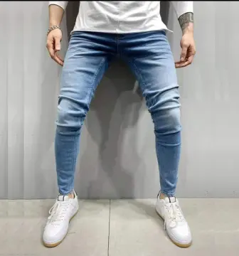 COD Light blue Skinny Jeans For Men Stretchable Maong Pants For Men