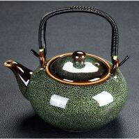 【hot】♕✁ Large Capacity teapot 700ml Ceramics with beam tea set flower making