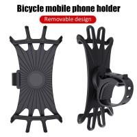 Universal Bicycle Mobile Phone Holder Rotating Silicone Bicycle Phone Holder Motorcycle Handlebar Holder For 4.0-6.7 Inch Phone