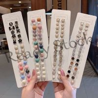 【hot sale】 ✼ B36 Tudung Pin/10PCS/Korean Fashion Pearl Brooch Shirt Button Collar Pin Fixed Clothes Pin Sewing-free brooch